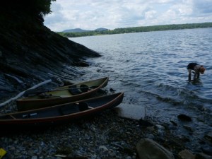 Two Hornbeck's on the shore of Lake Champlain