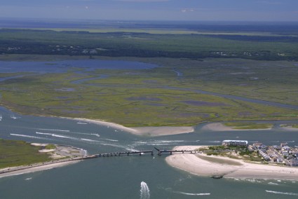 avalon wetland bay aerial photo